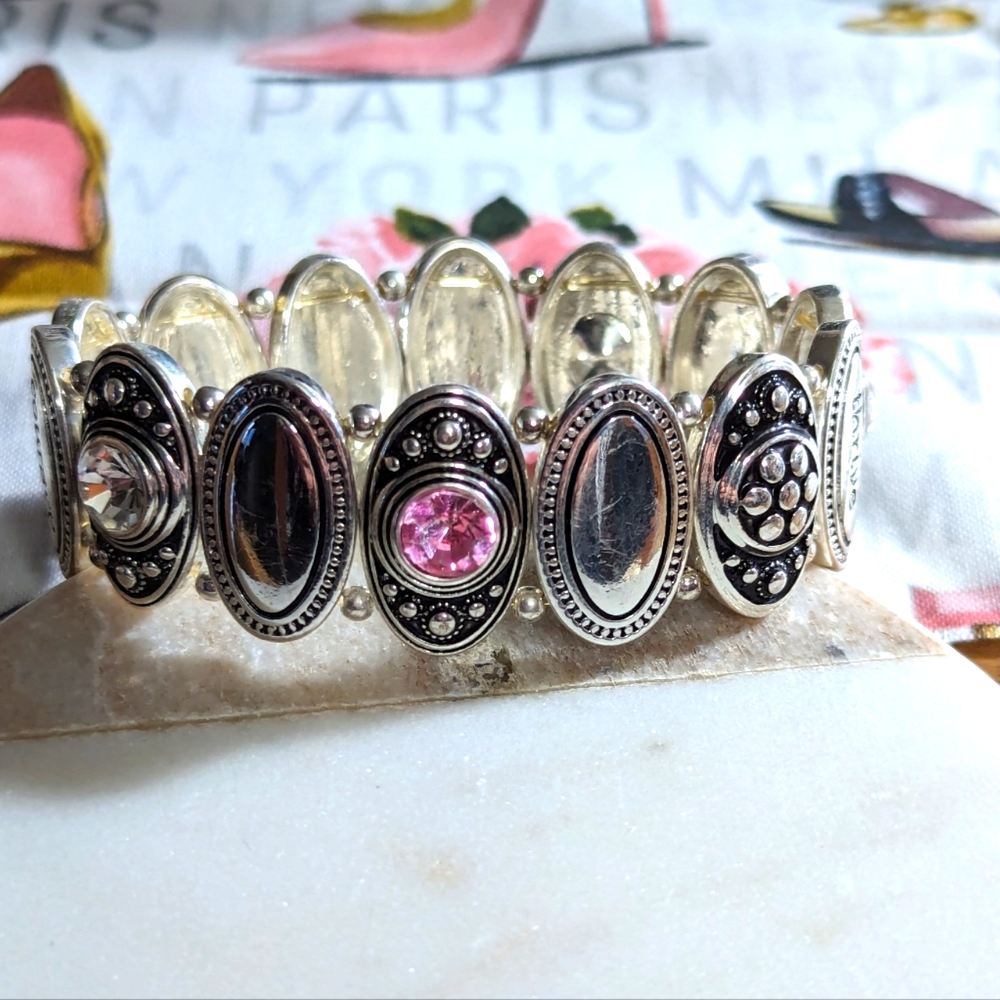 Breast cancer warrior bracelet